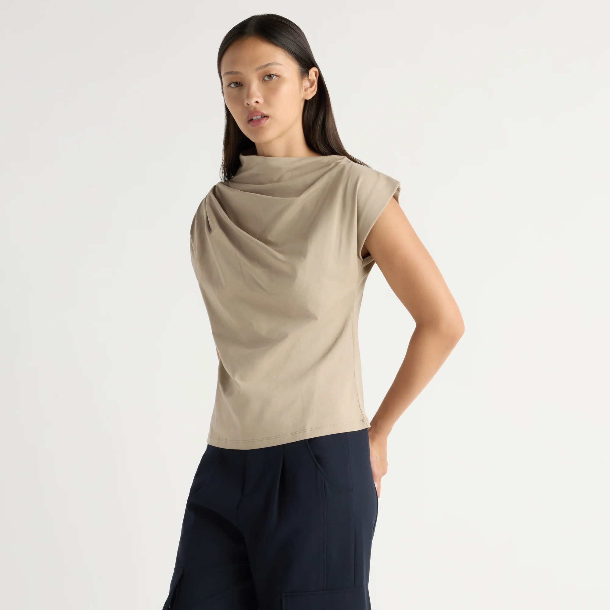 Kenny Asymmetric-Neck Tee