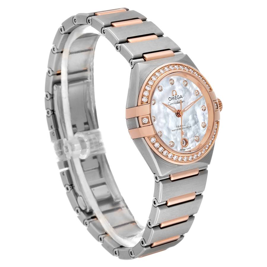 Omega Constellation Steel Rose Gold Diamond Ladies Watch 131.25.29.20.55.001