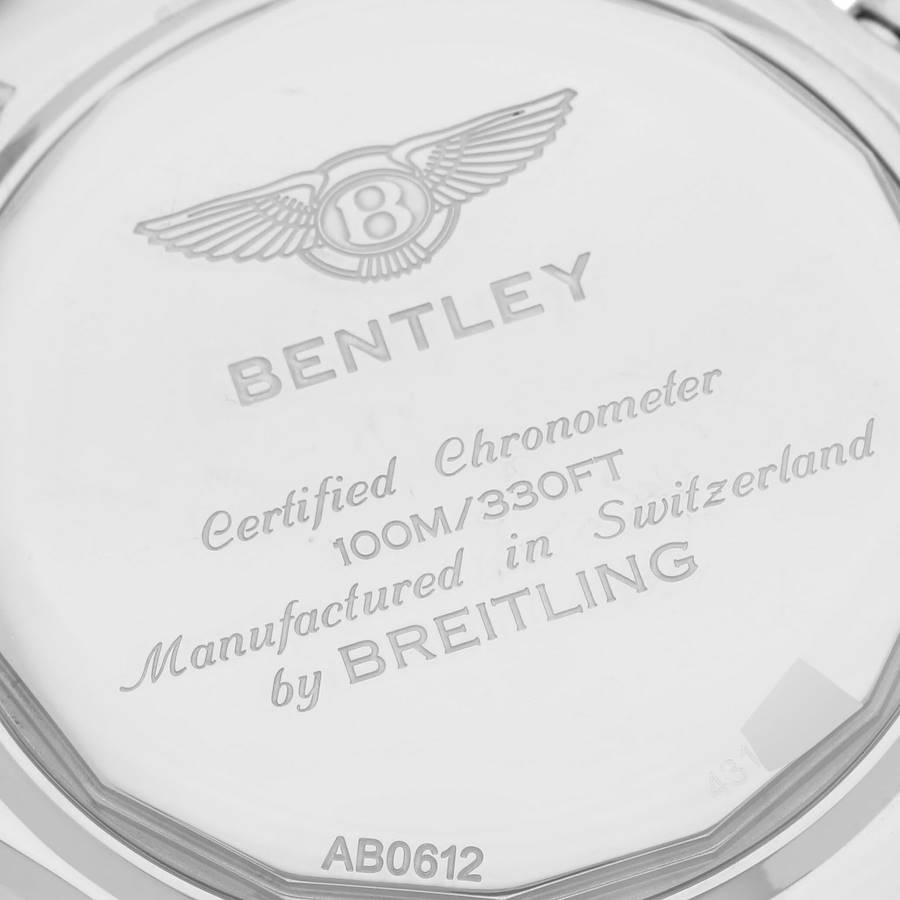 Breitling Bentley B06 44mm Chronograph Steel Mens Watch AB0612