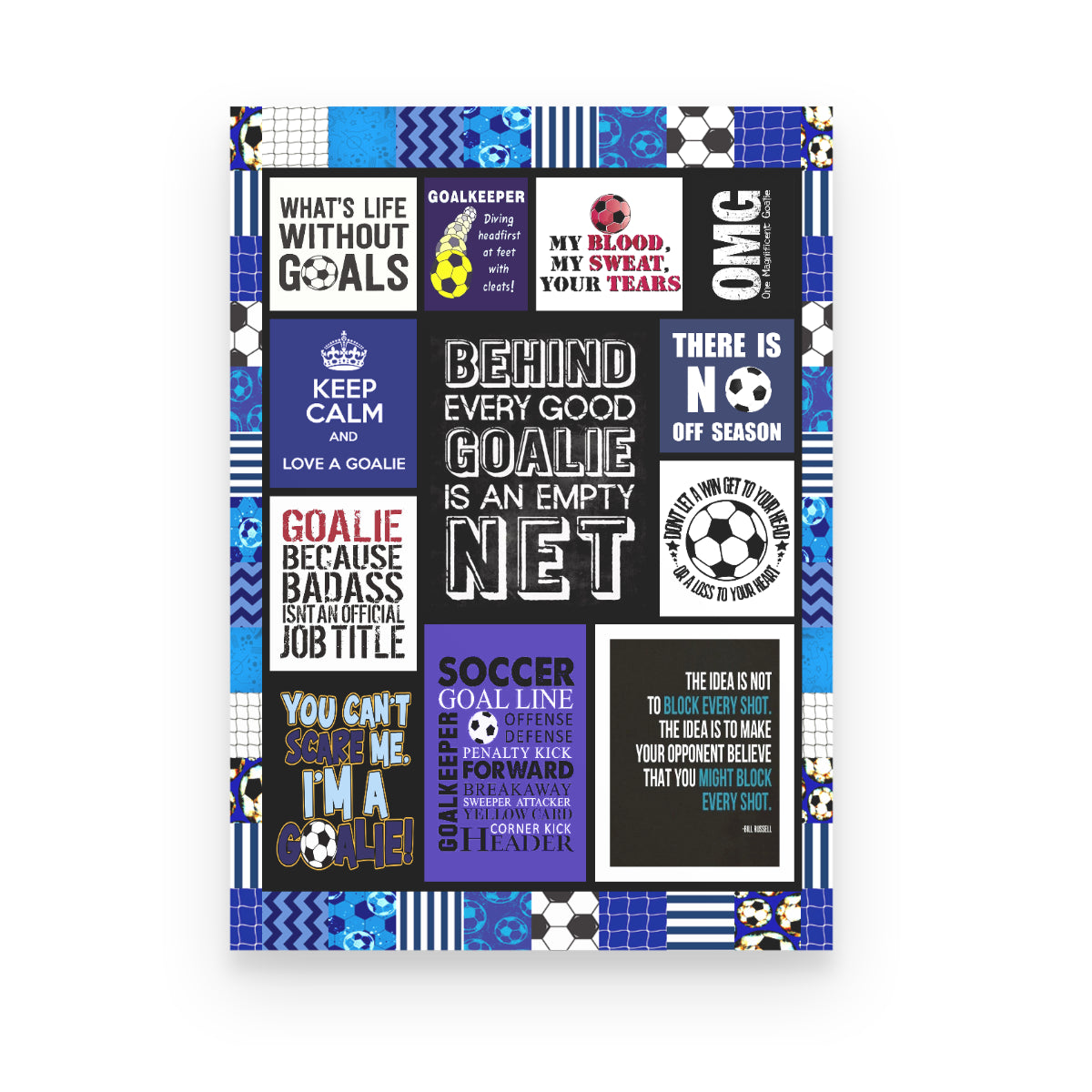 You Can't Scare Me I'm A Goalie Poster Canvas Gift For Soccer Lover. Gift For Friend Family Home Decor