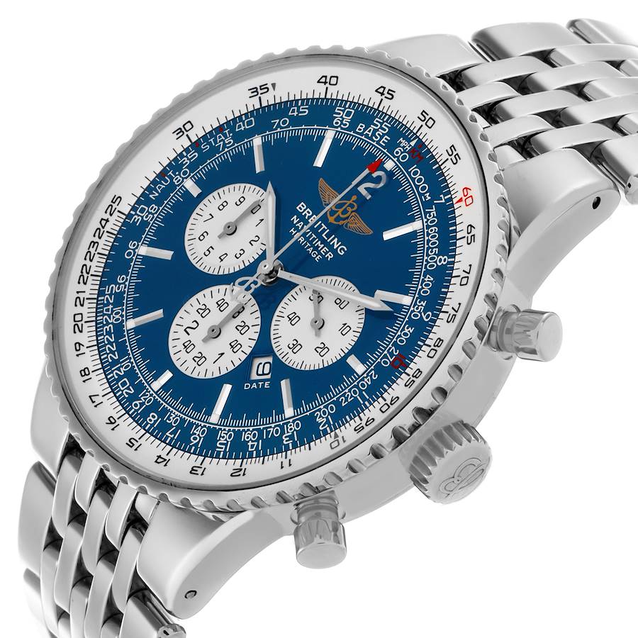 Breitling Navitimer Heritage Blue Dial Automatic Mens Watch A35340