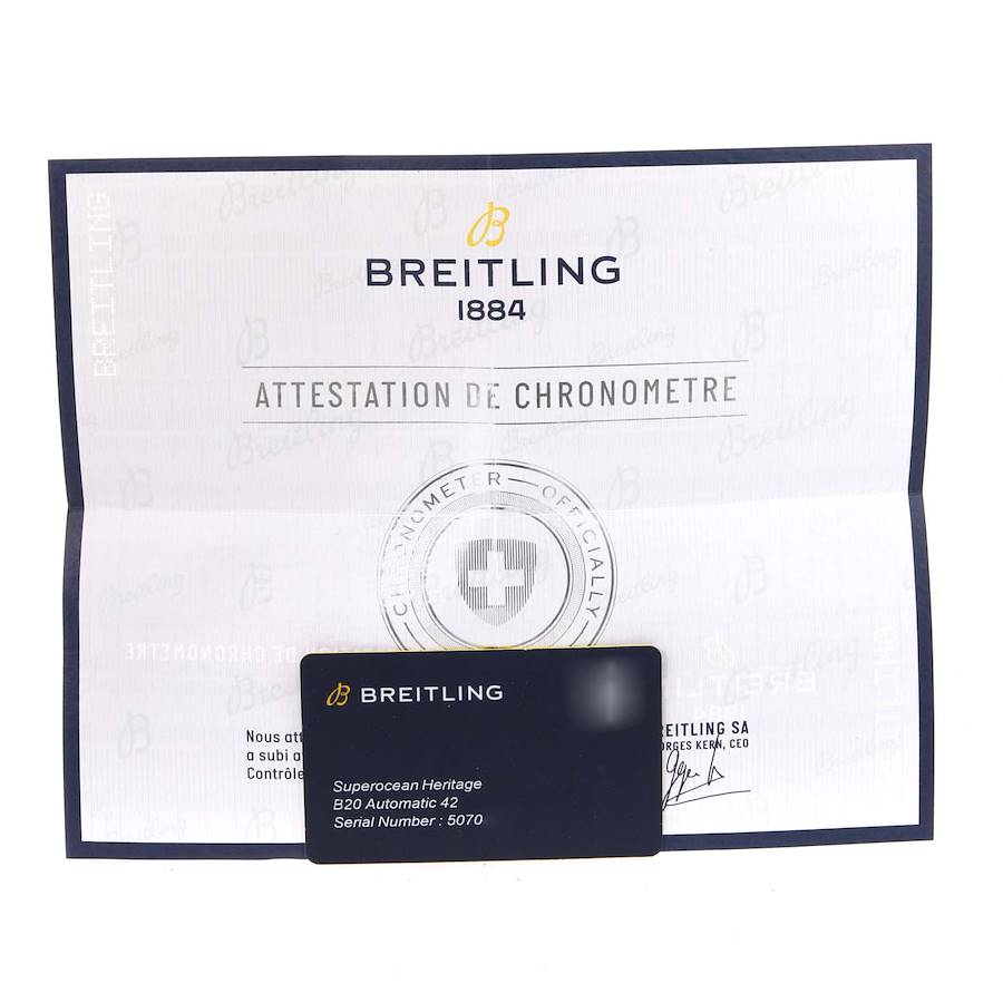 Breitling Superocean Heritage II 42 Steel Rose Gold Mens Watch UB2010