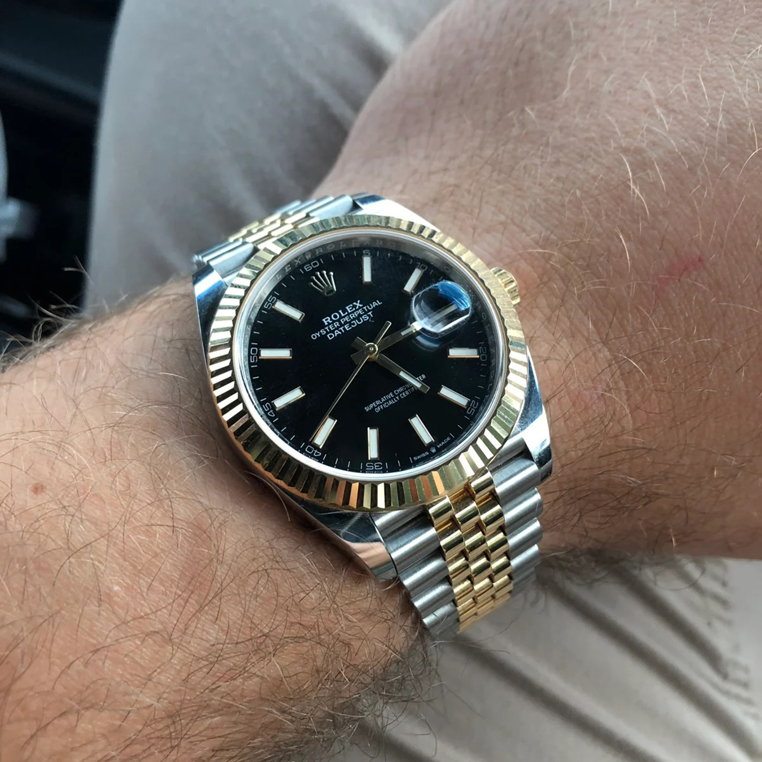 Rolex Datejust 41 Two Tone Oystersteel and yellow gold Black Dial 126333-0014