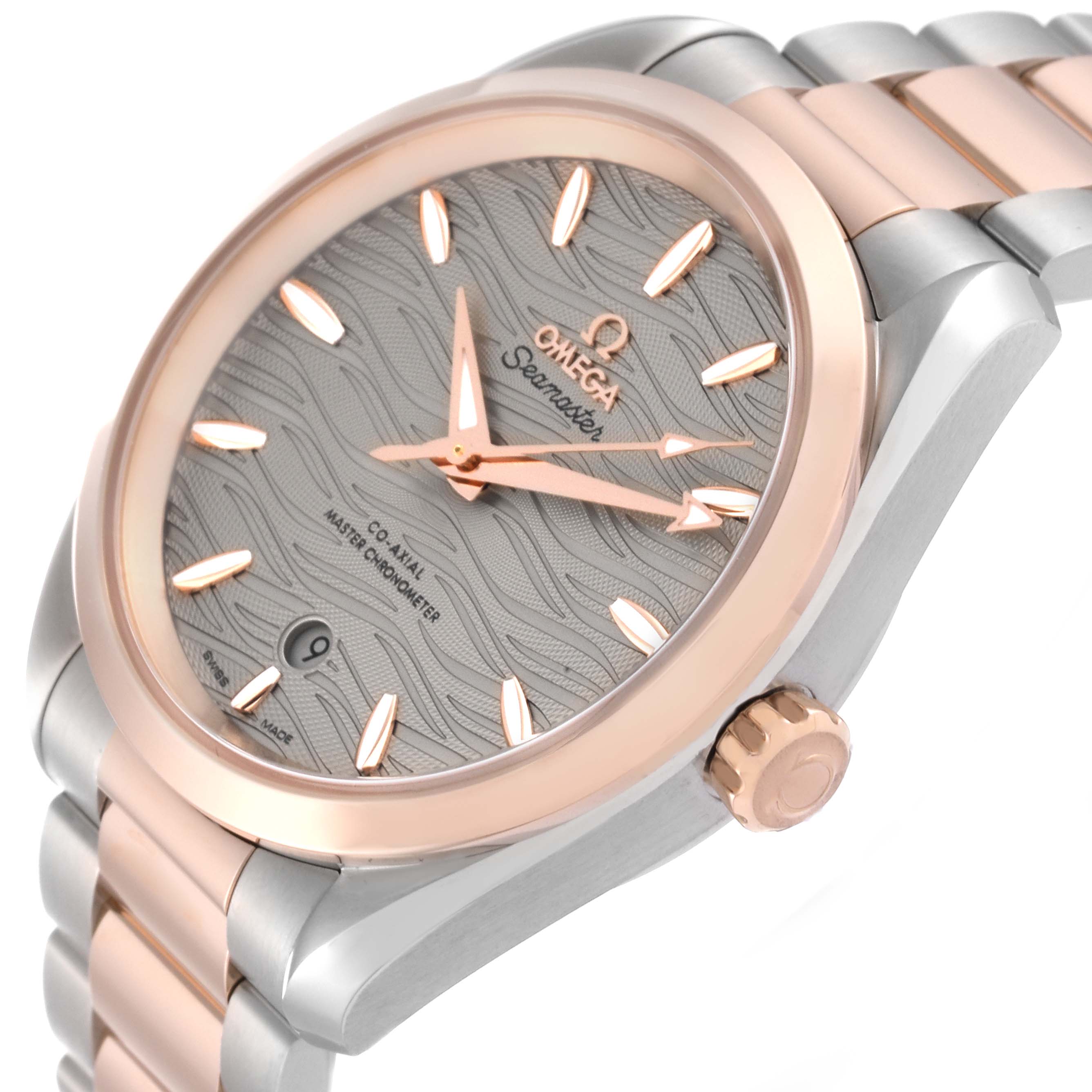 Omega Seamaster Aqua Terra Steel Rose Gold Mens Watch 38.0 MM 220.20.38.20.06.001