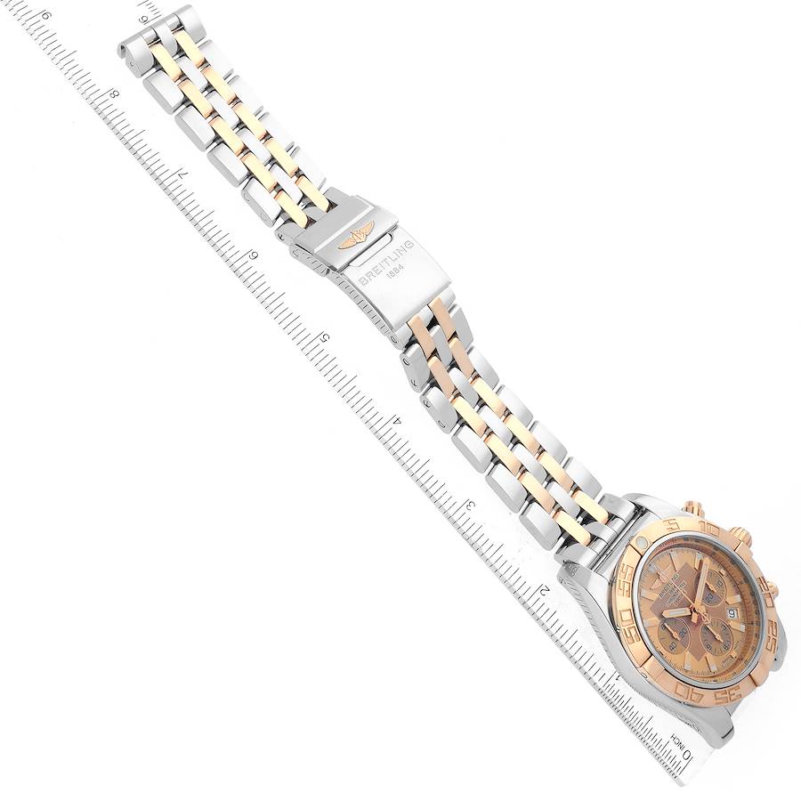 Breitling Chronomat Evolution Steel Rose Gold Mens Watch CB0110