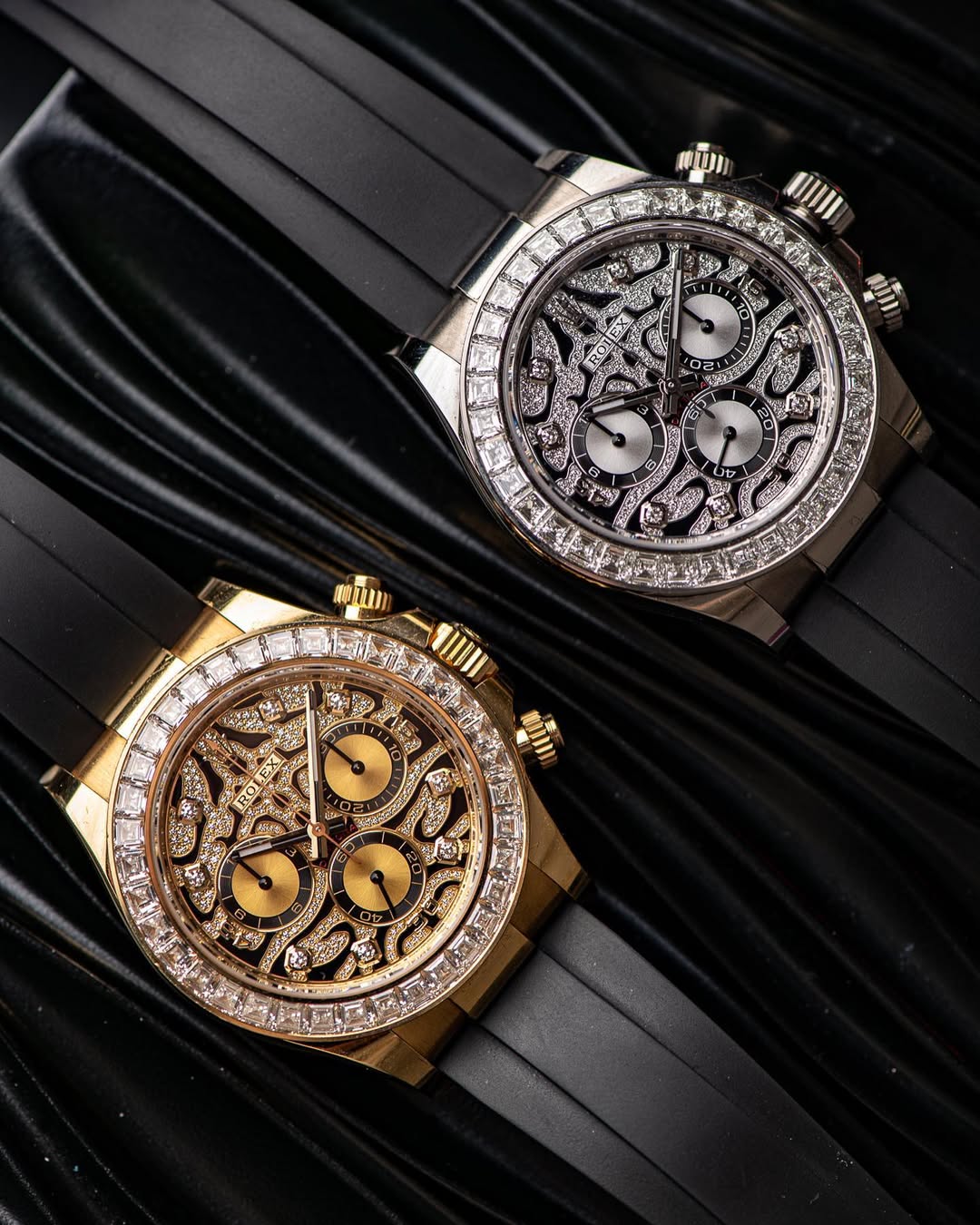​Rollie-The Crown Cosmograph Daytona Eye of Tiger White Gold/Yellow Gold Oysterflex Strap