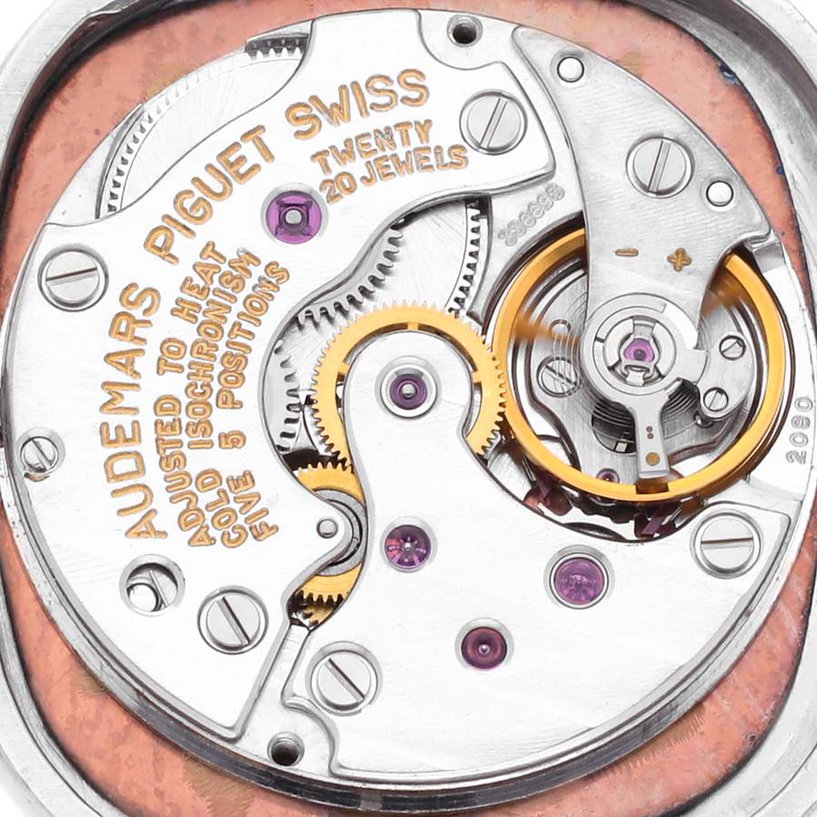 Audemars Piguet White Gold Black Diamond Dial Ladies Watch