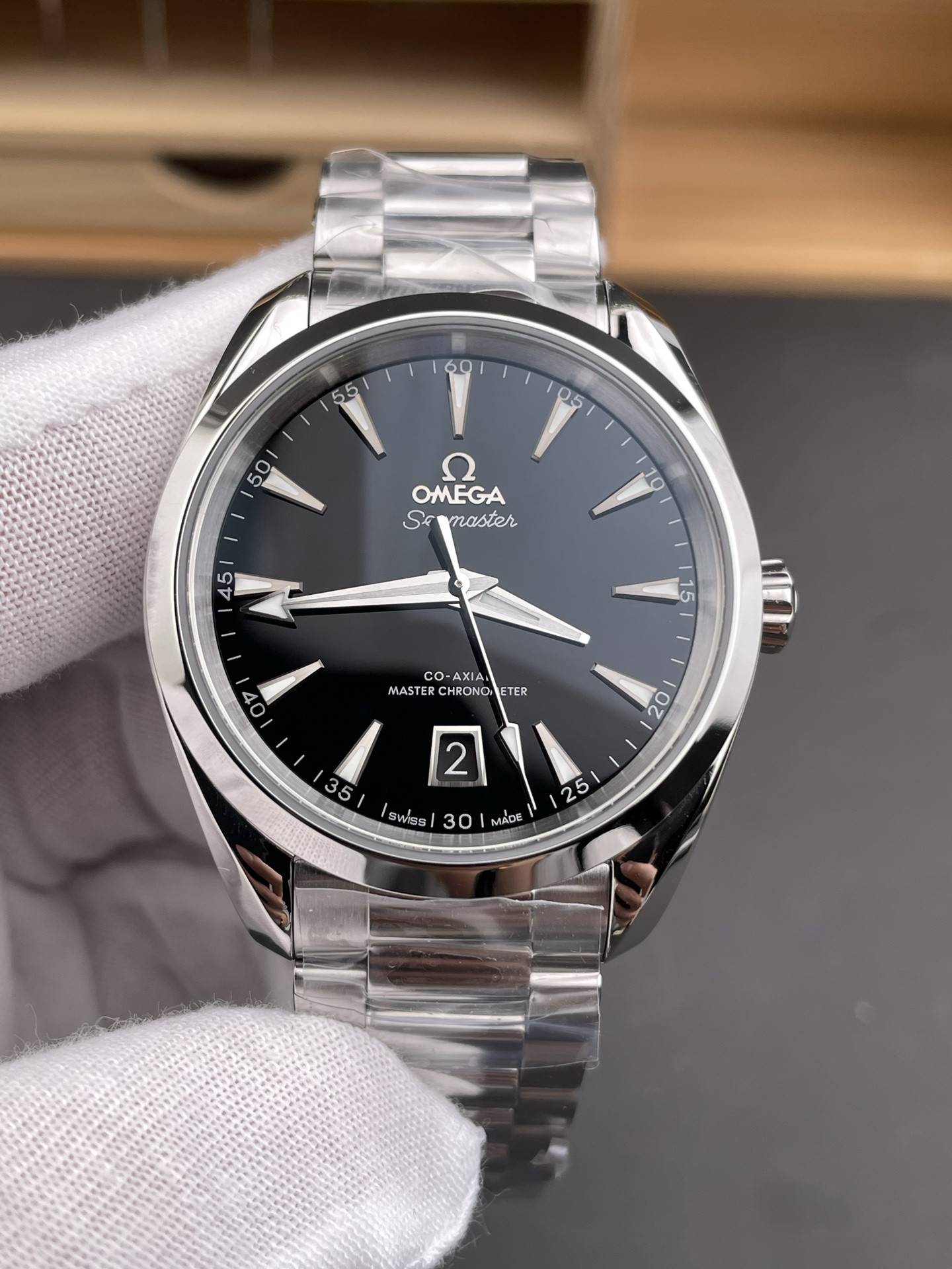 Seamaster 150, Black MOP Dial 38mm