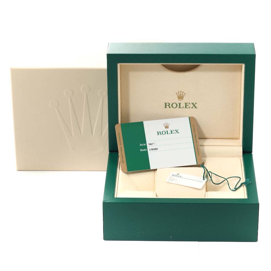 Rolex Datejust Midsize 31 Steel White Gold Diamond Ladies Watch 178384