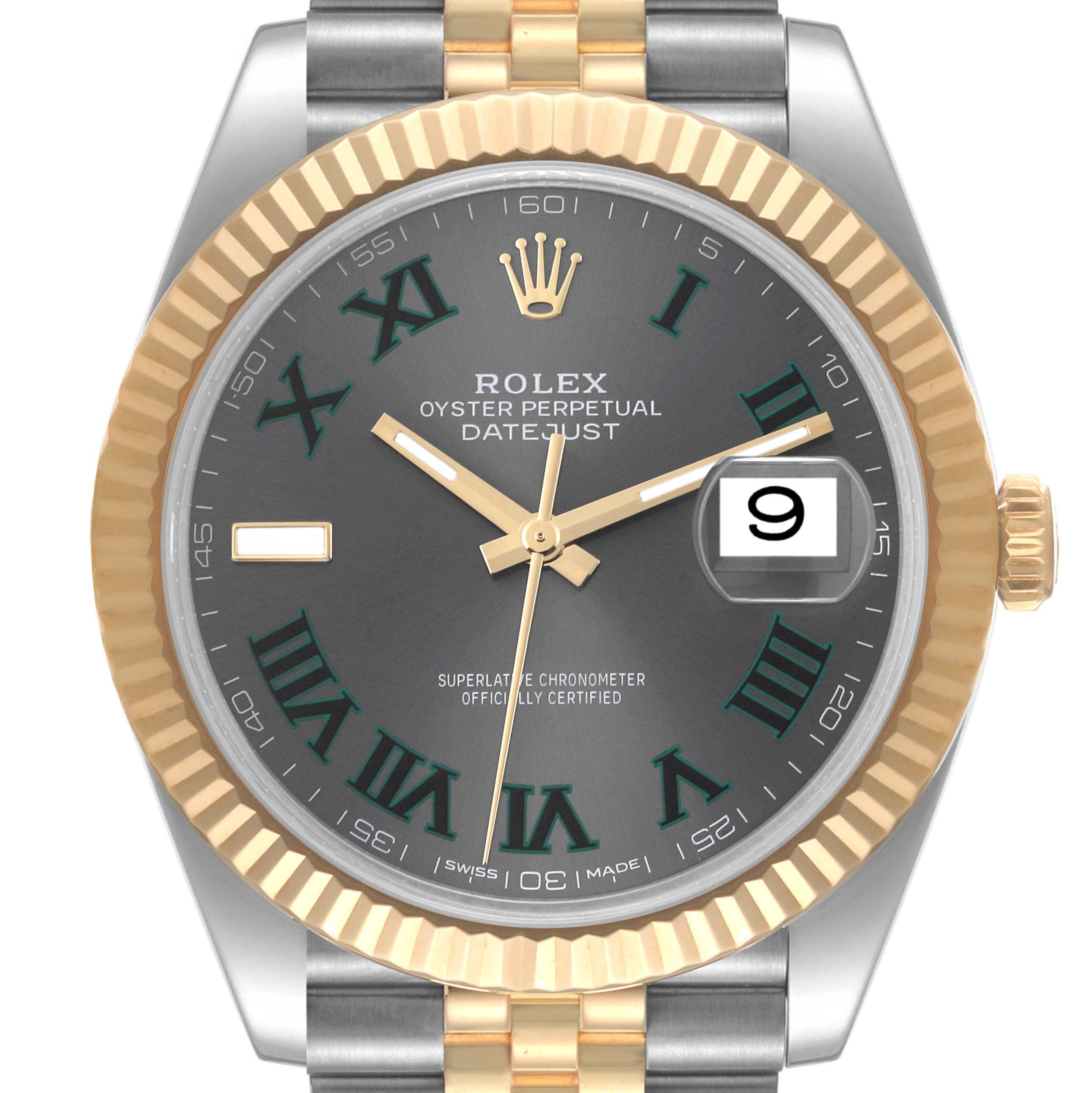 Rolex Oyster/Jubilee Perpetual Datejust 41 Two-tone Wimbledon - M126333-0020/126333-0019 Brand Unworn