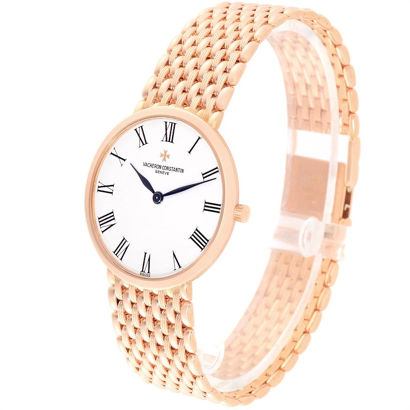 Vacheron Constantin Patrimony 18K Rose Gold Ultra Thin Mens Watch 33093