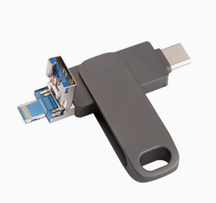 4-in-1 USB 3.0 & Lightning Flash Drive for iPhone/Android