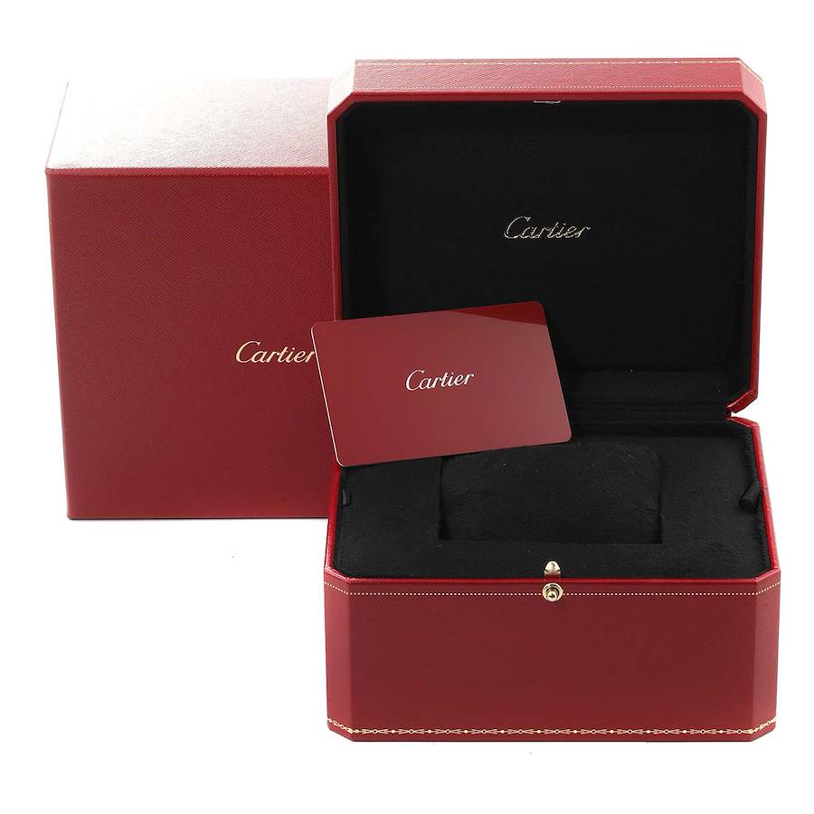Cartier Tank Americaine Large White Gold Mens Watch W2603256