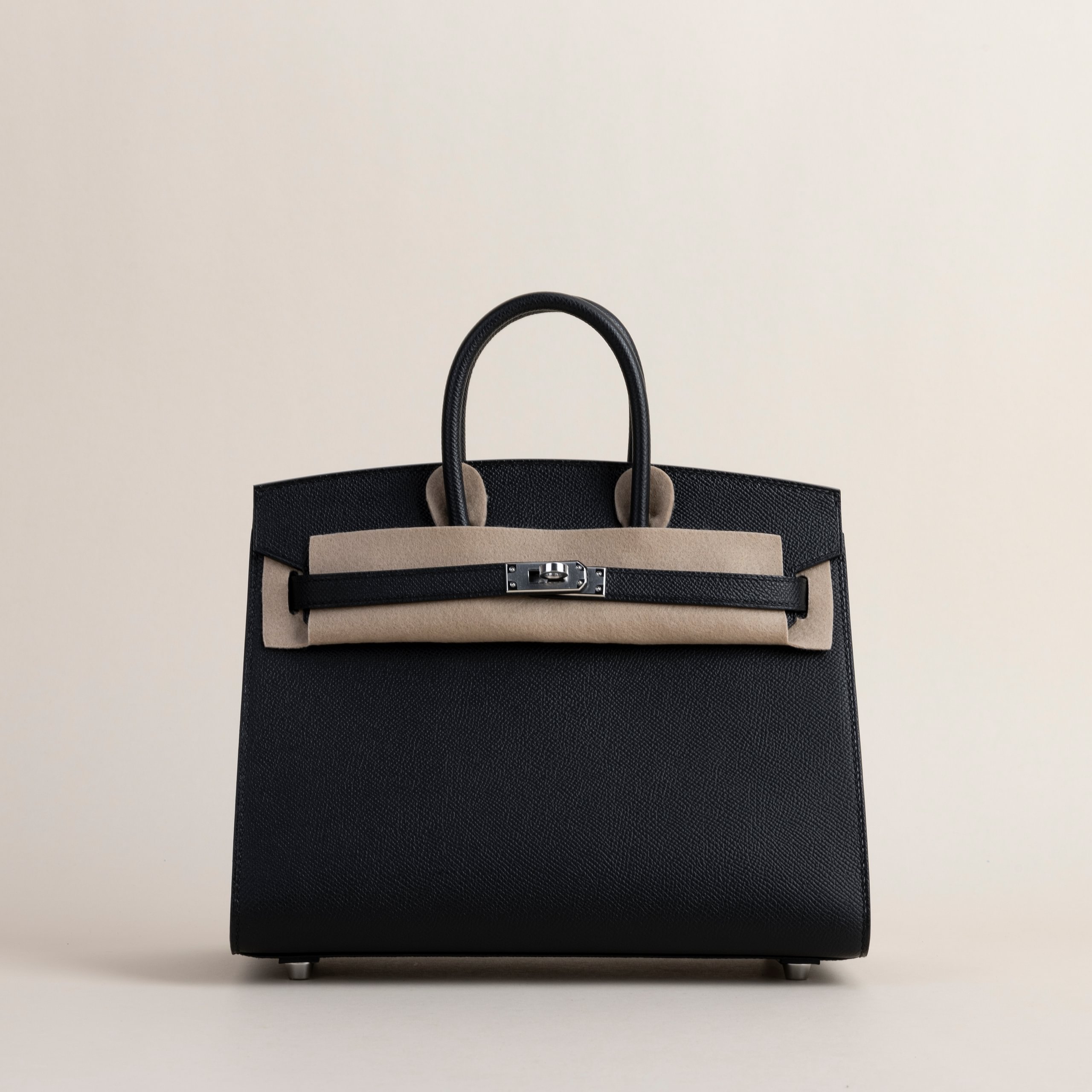 Birkin 25 epsom sellier black PHW
