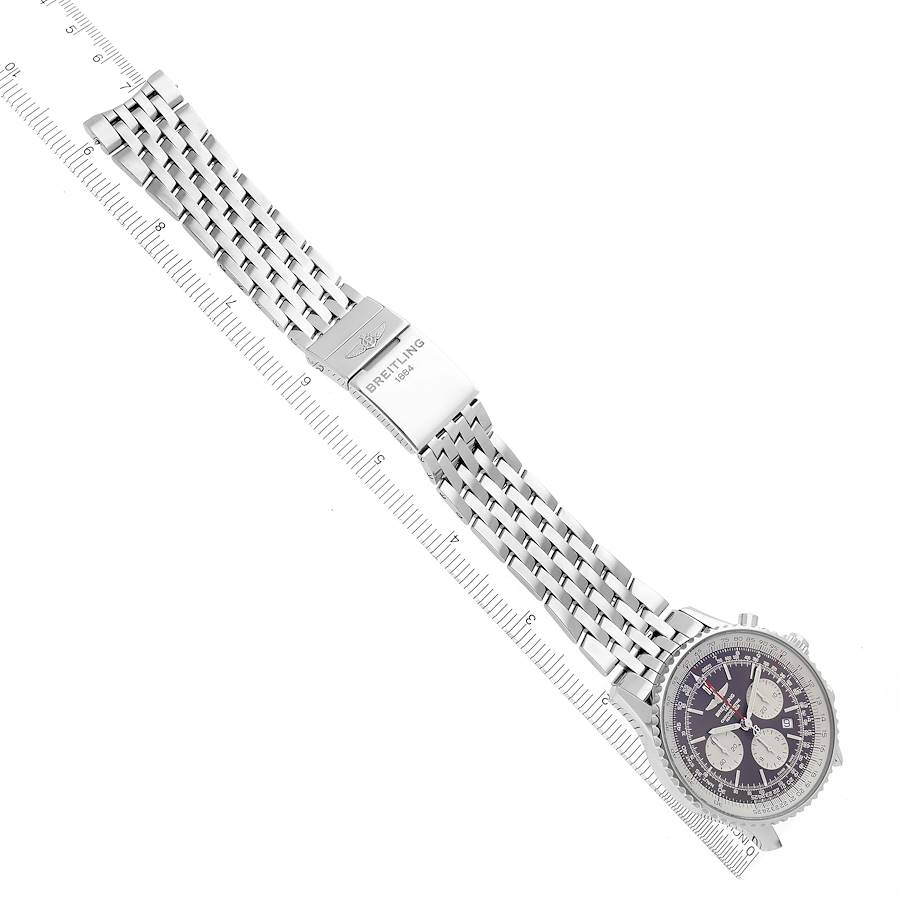 Breitling Navitimer Rattrapante Chronograph Steel Mens Watch AB0310