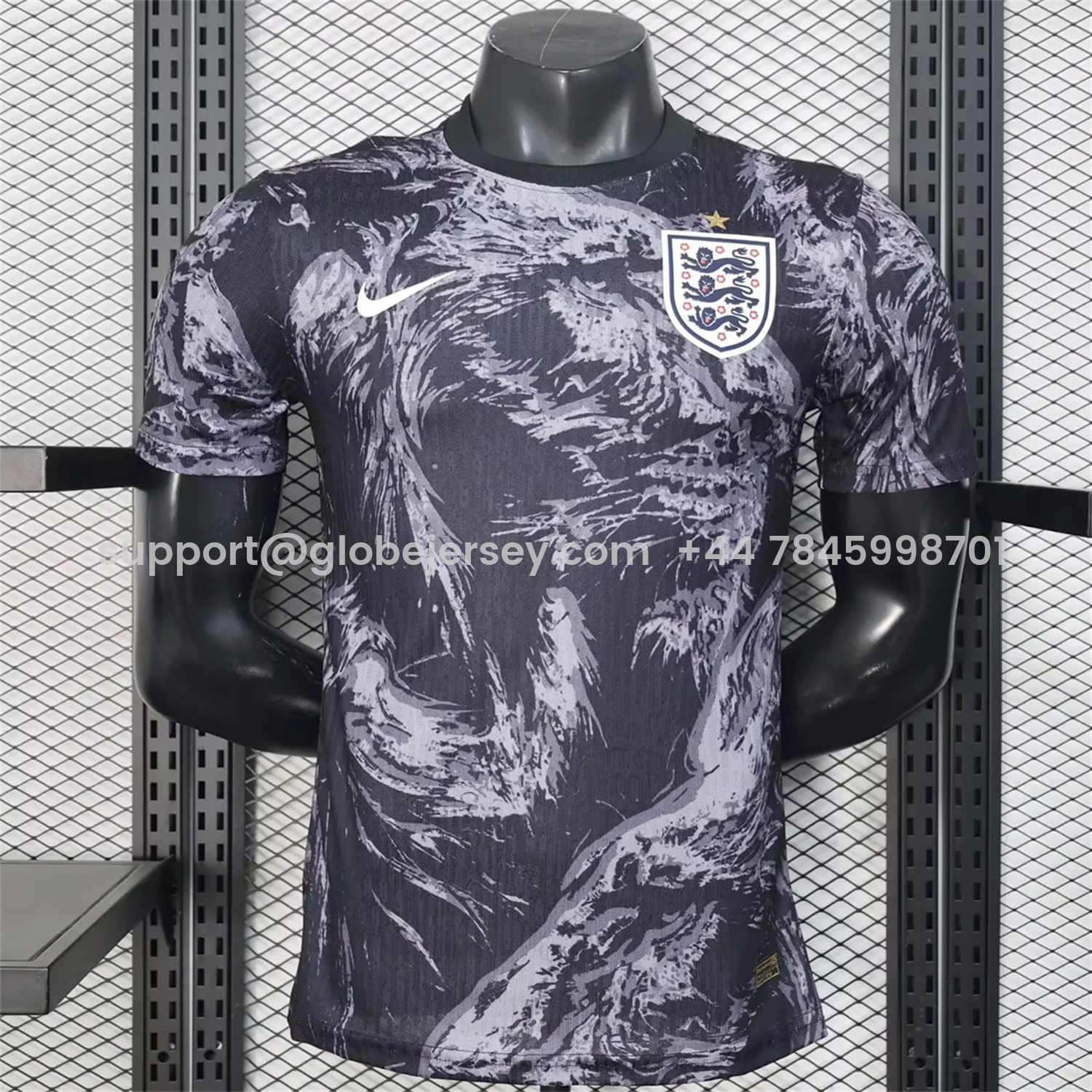 England 2026 Lion Black Special Jersey - Player Version