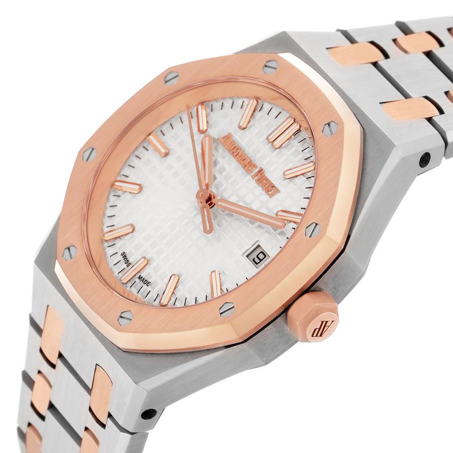 Audemars Piguet Royal Oak Steel Rose Gold Mens Watch 77350SR