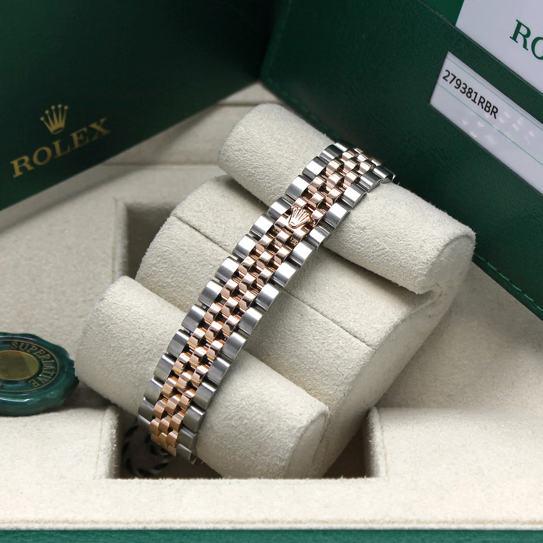 ?Limited Stock-Rolex Lady Datejust 28mm Everose Diamond Bezel Two-Tone 279381