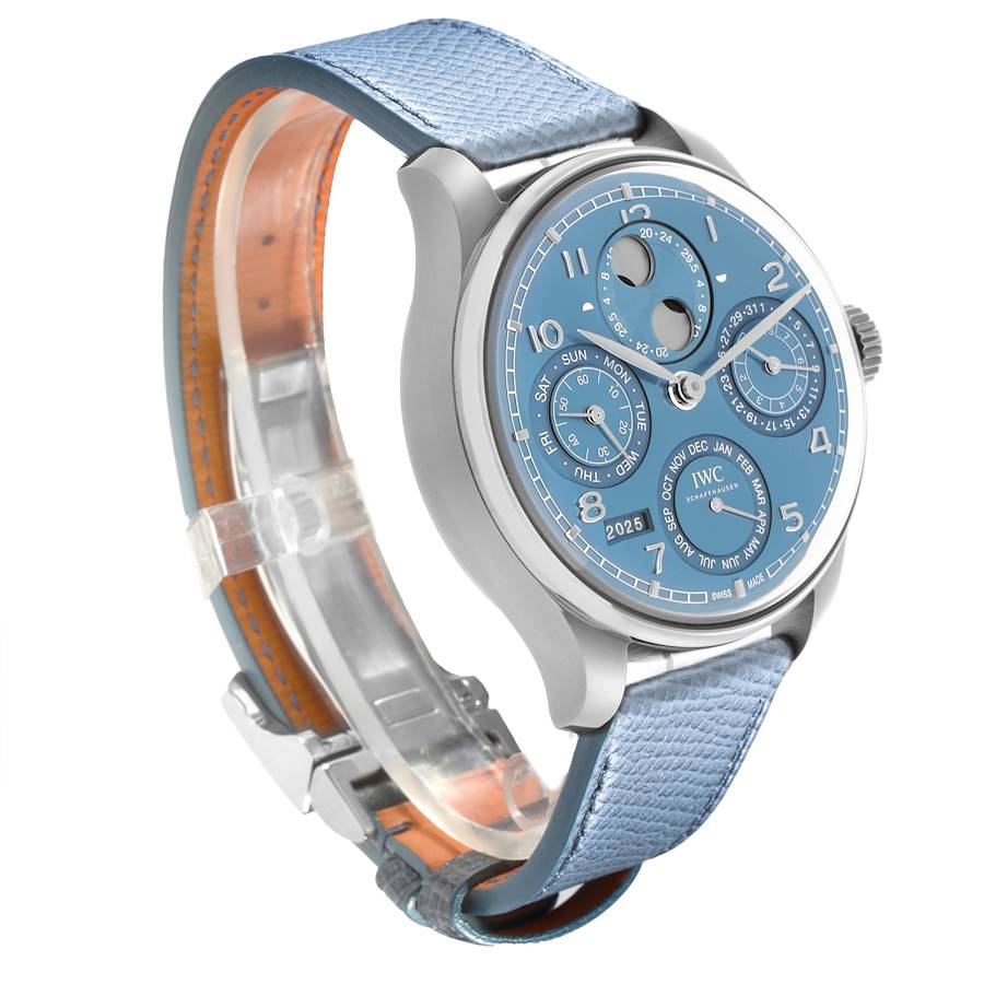 IWC Portuguese Perpetual Calendar White Gold Mens Watch IW503703