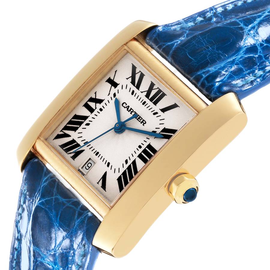 Cartier Tank Francaise Large Yellow Gold Automatic Mens Watch W5000156