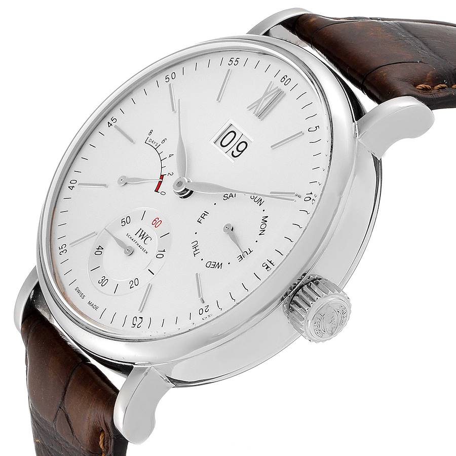 IWC Portofino 8 Days Power Reserve 45 Steel Mens Watch IW516201