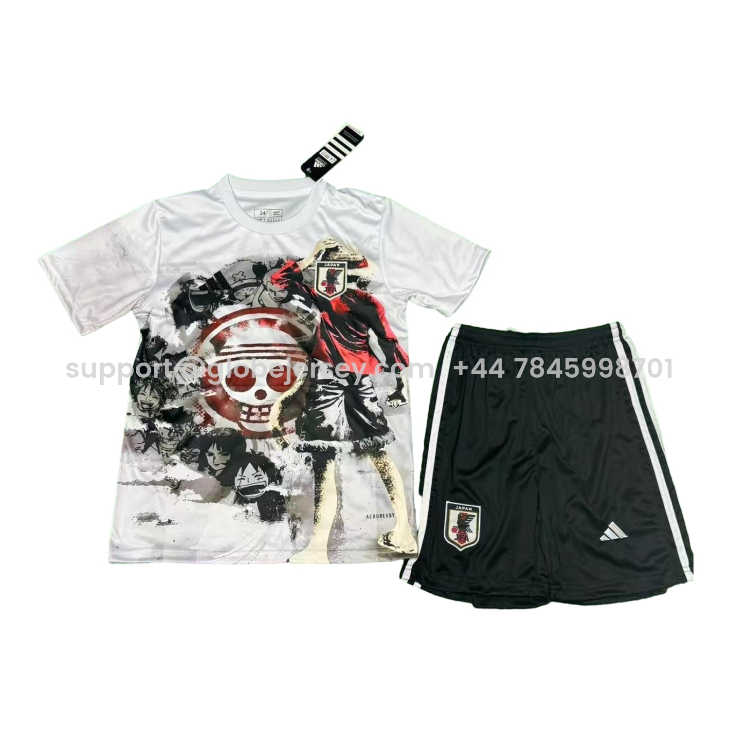 Japan 25-26 Luffy And Skull White Special Kids Kit