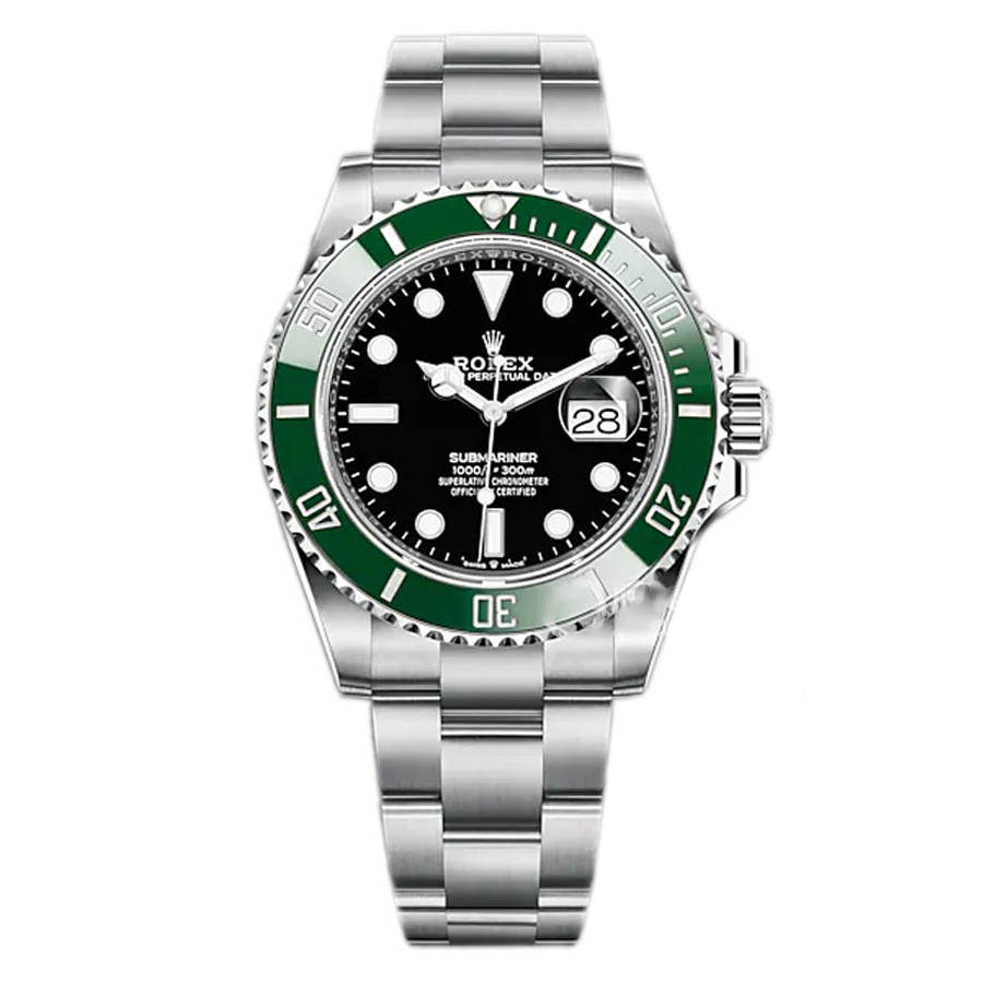 Rolex Submariner Hulk Bezel Steel Mens Watch 116610LV/116610LN