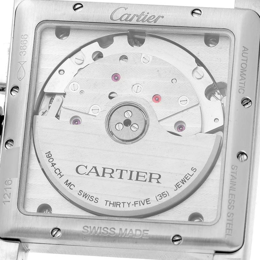 Cartier Tank MC Grey Dial Steel Chronograph Mens Watch W5330008