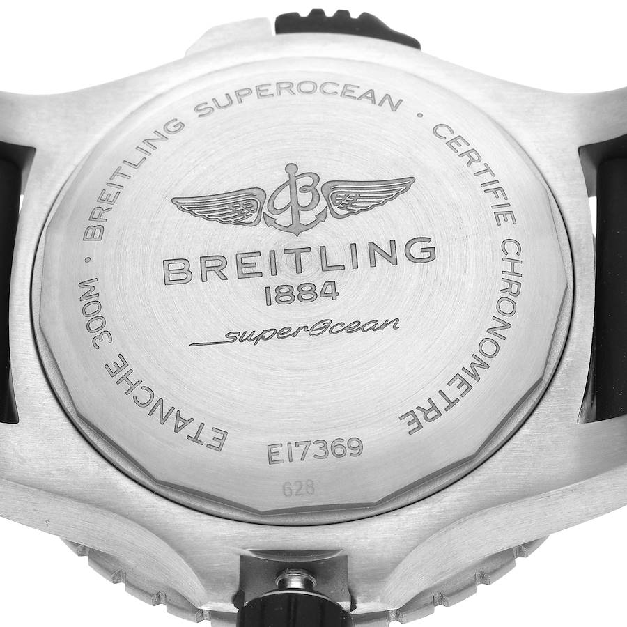 Breitling Superocean Yellow Dial Titanium Mens Watch E17369