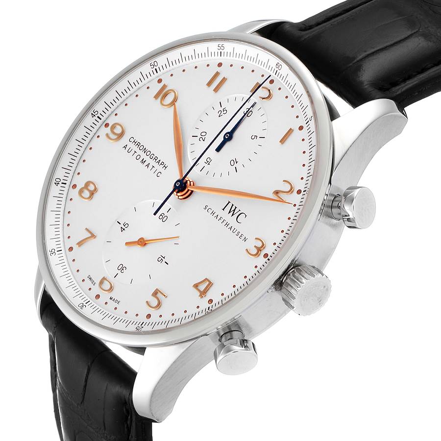 IWC Portuguese Chrono Automatic Stainless Steel Mens Watch IW371445