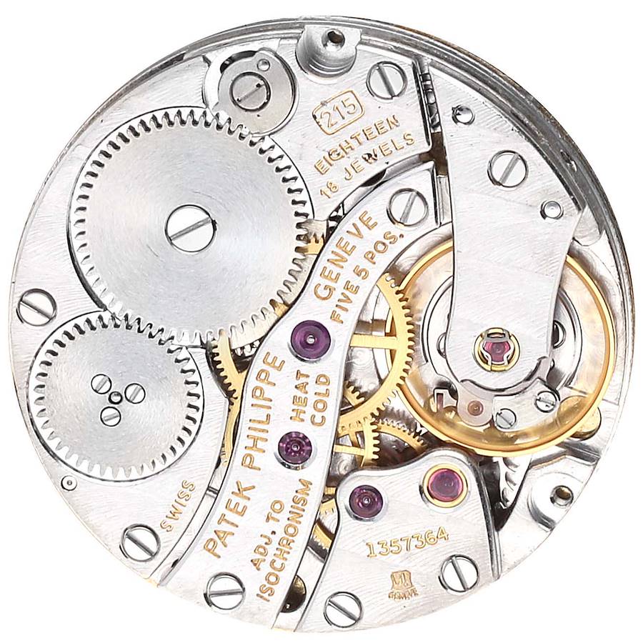Patek Philippe Calatrava 18k Yellow Gold Ivory Dial Mens Watch 3893