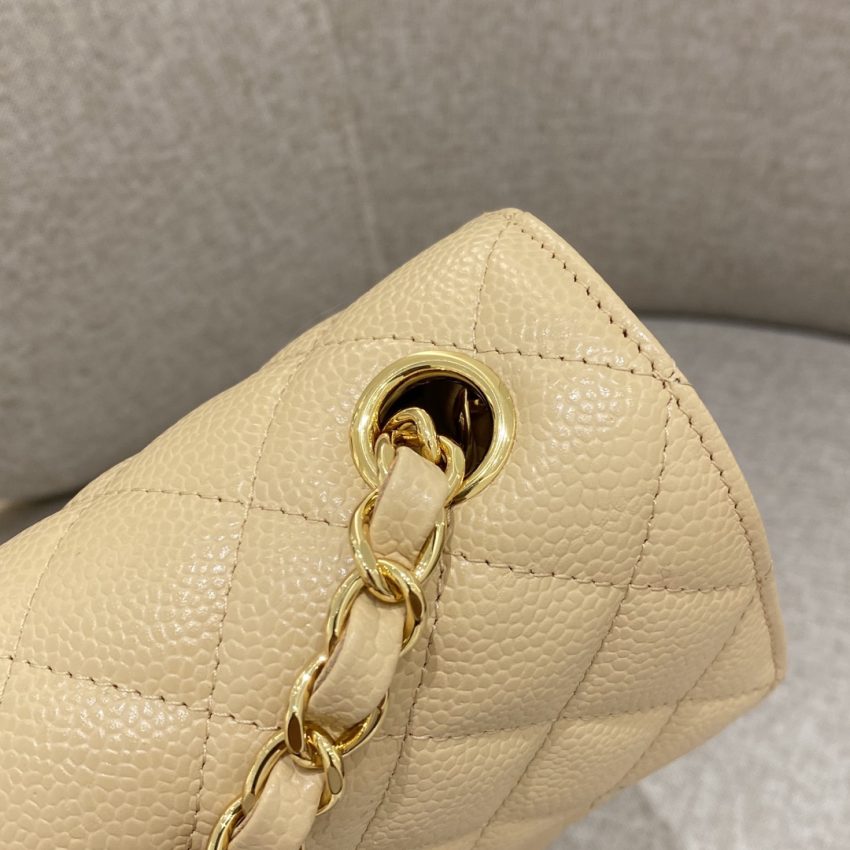 CHANEL Classic Flap 20cm Apricot
