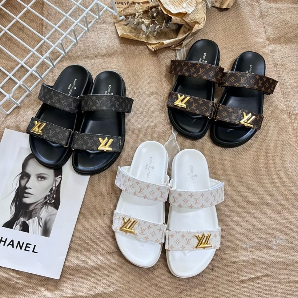 Louis Vuitton Lv Sunset Flat Comfort Mule Black