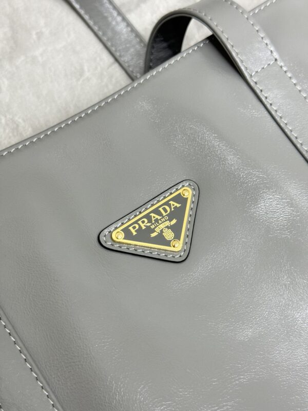 Replica Prada Antique Nappa Tote Grey