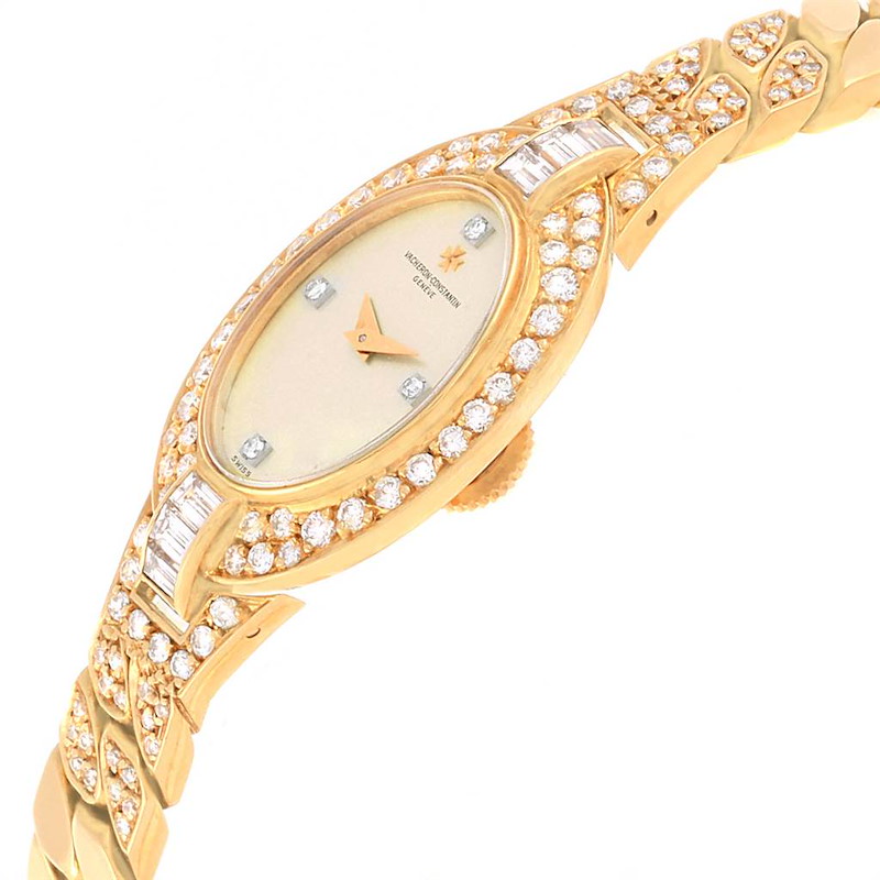 Vacheron Constantin Yellow Gold Diamond Vintage Cocktail Ladies Watch