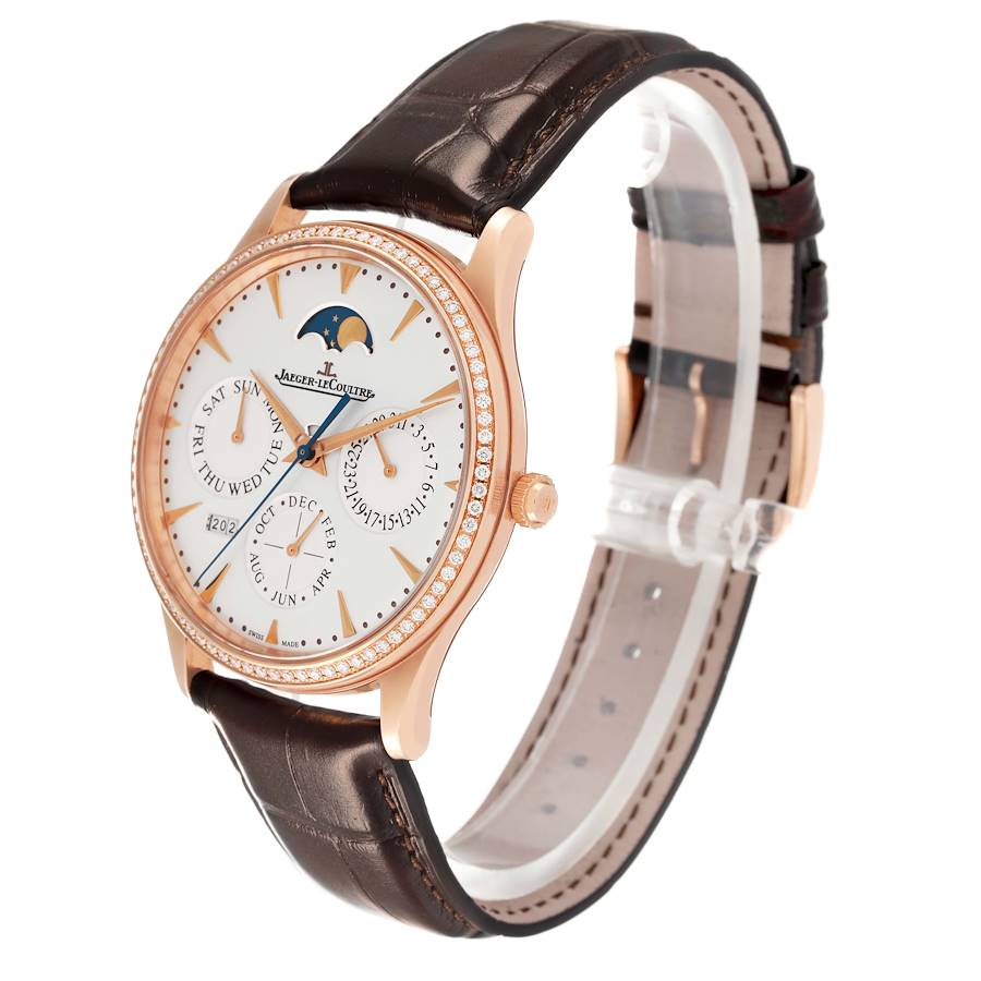 Jaeger LeCoultre Master Rose Gold Diamond Watch 176.2.21.S Q1302501