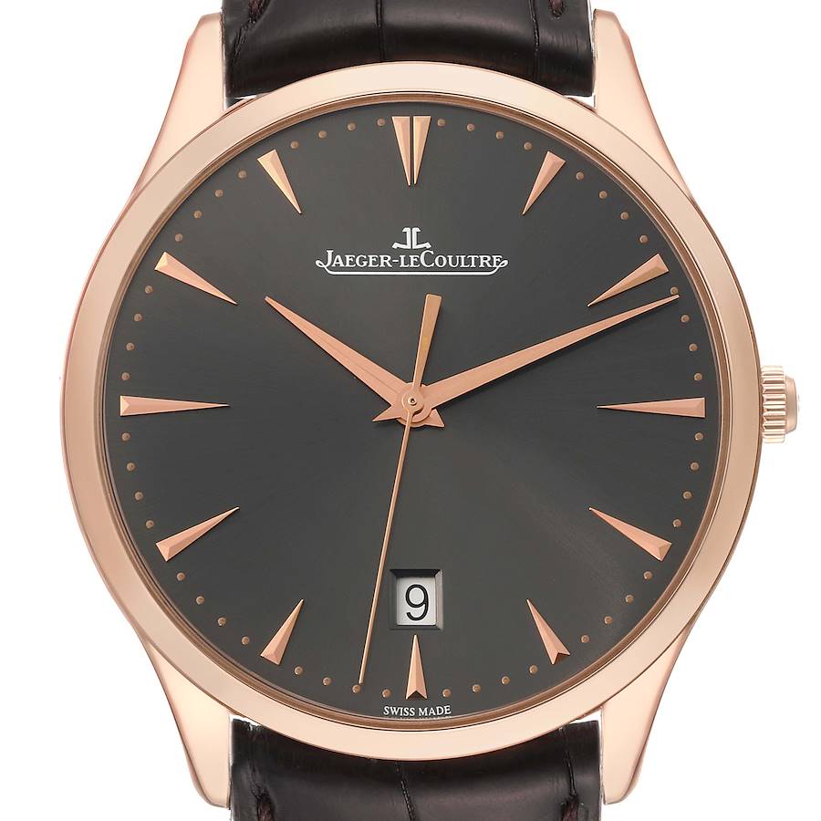 Jaeger LeCoultre Master Grande Ultra Thin Rose Gold Mens Watch 174.2.37.S