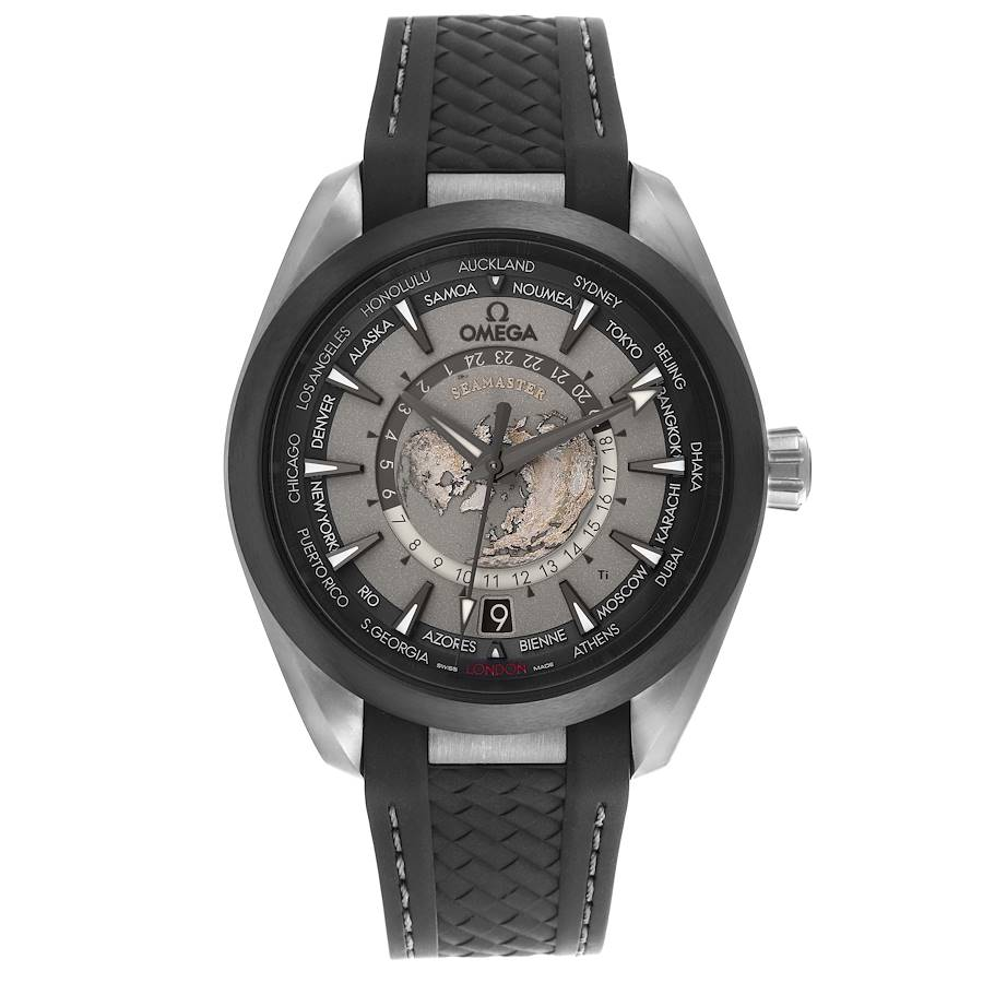 Omega Seamaster Aqua Terra Worldtimer Titanium Mens Watch 220.92.43.22.99.001