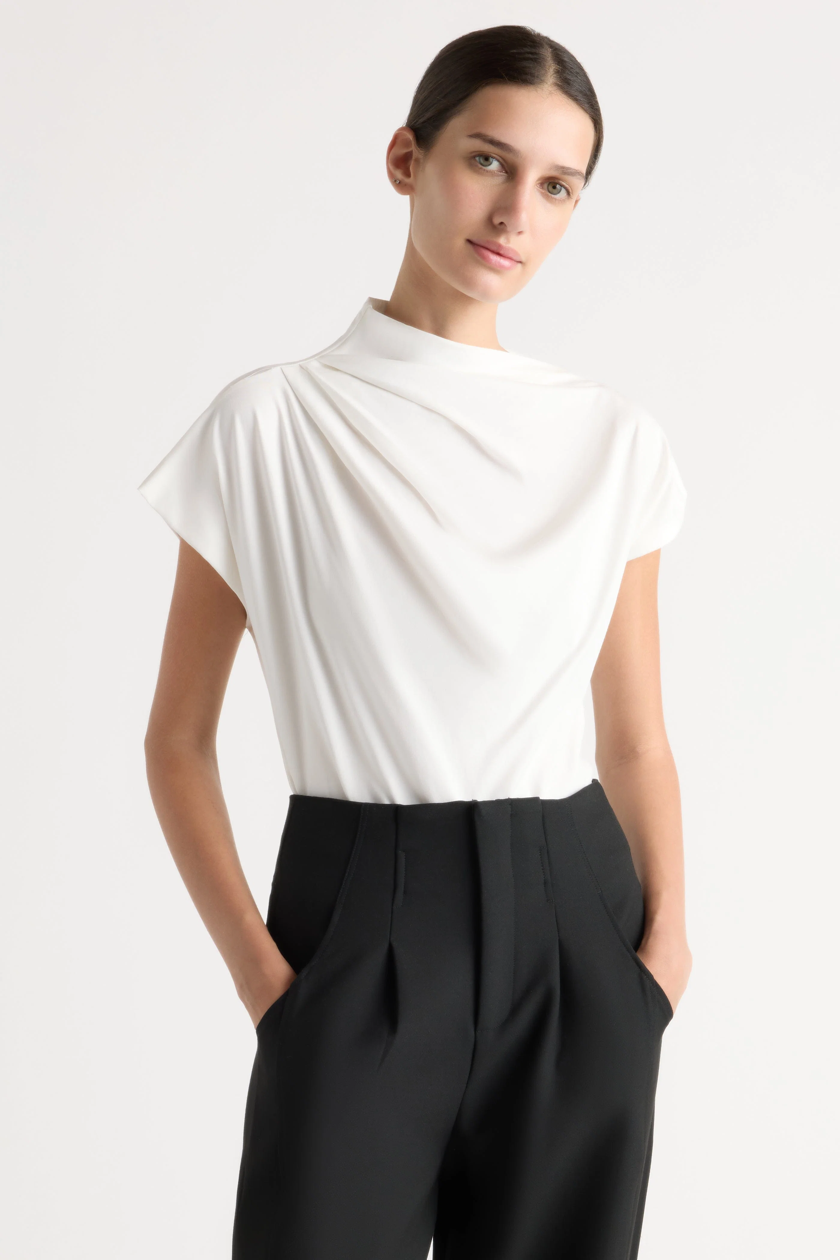 Kenny Asymmetric-Neck Tee