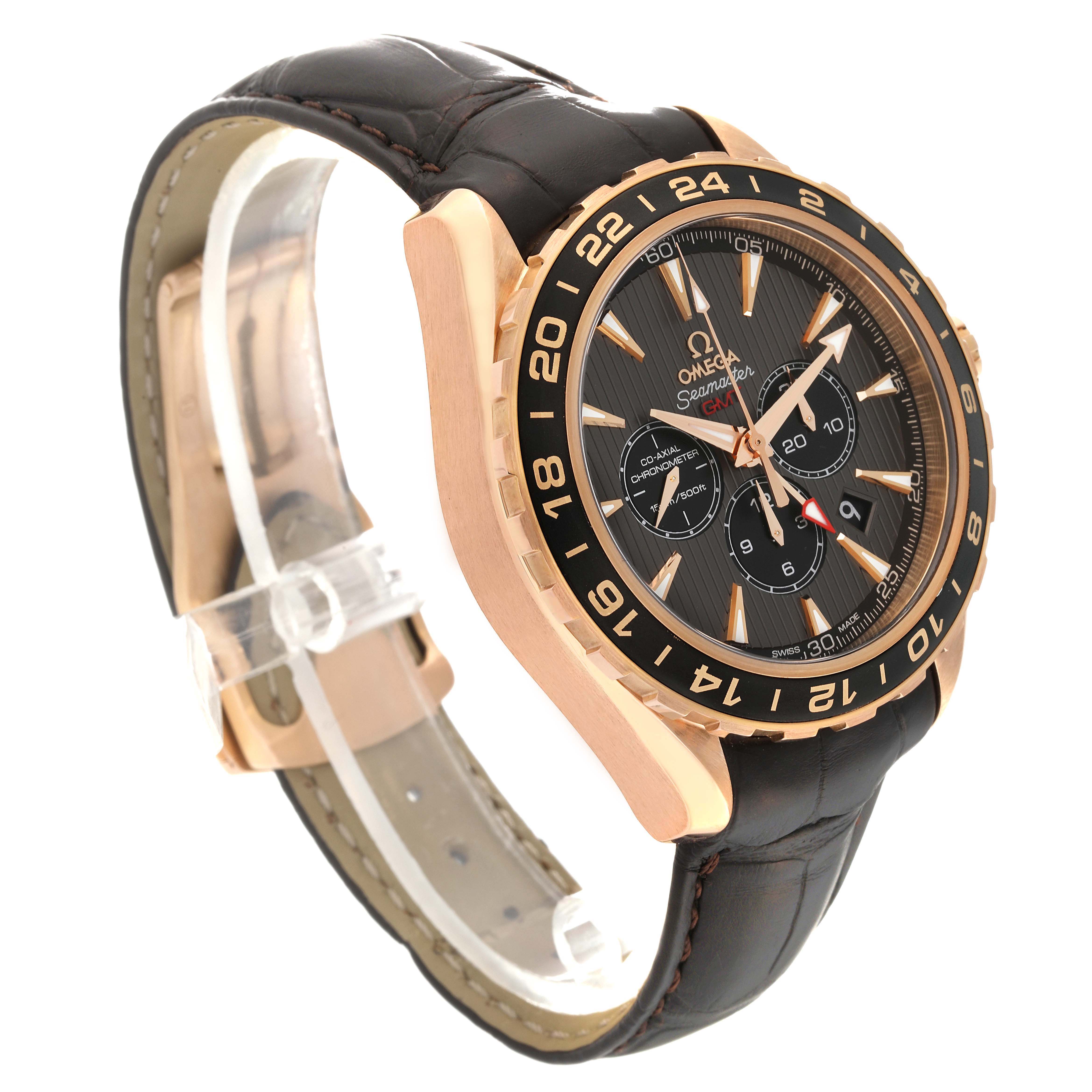 Omega Seamaster Aqua Terra GMT Rose Gold Mens Watch 44.0 MM 231.53.44.52.06.001