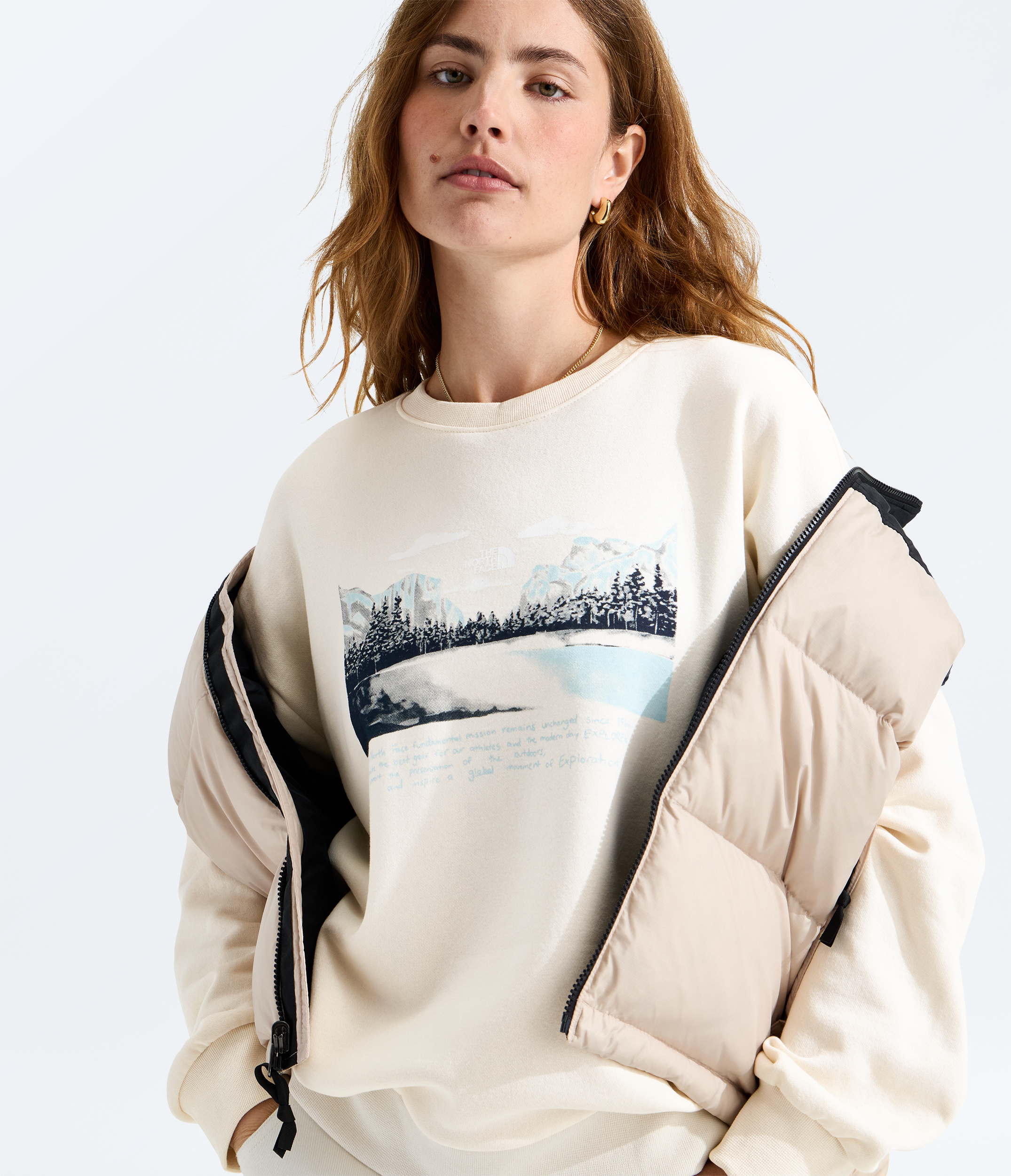 Women’s Evolution Mountain Oasis Oversize Crew