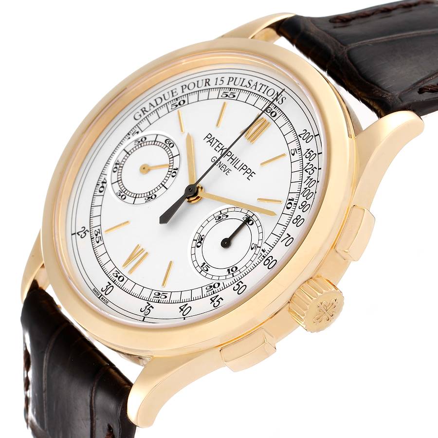 Patek Philippe Complications Chronograph 18k Yellow Gold Mens Watch 5170