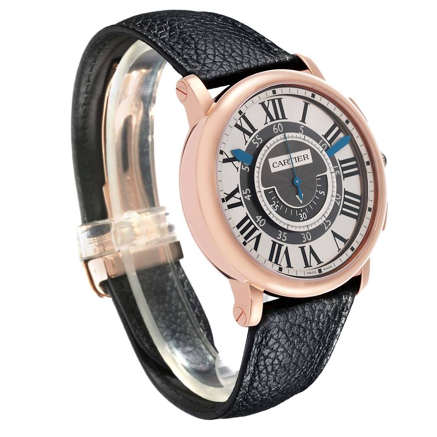 Cartier Rotonde Rose Gold Slate Dial Mens Watch W1555951