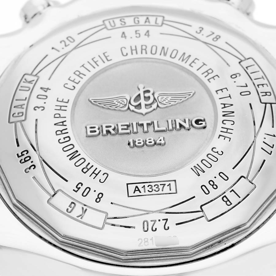Breitling Aeromarine Super Avenger II White Dial Steel Watch A13371