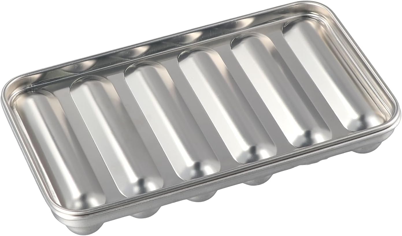 Stainless Steel Hotdog Maker - 6 Cavity Sausage Mold for Microwave Oven Steamer