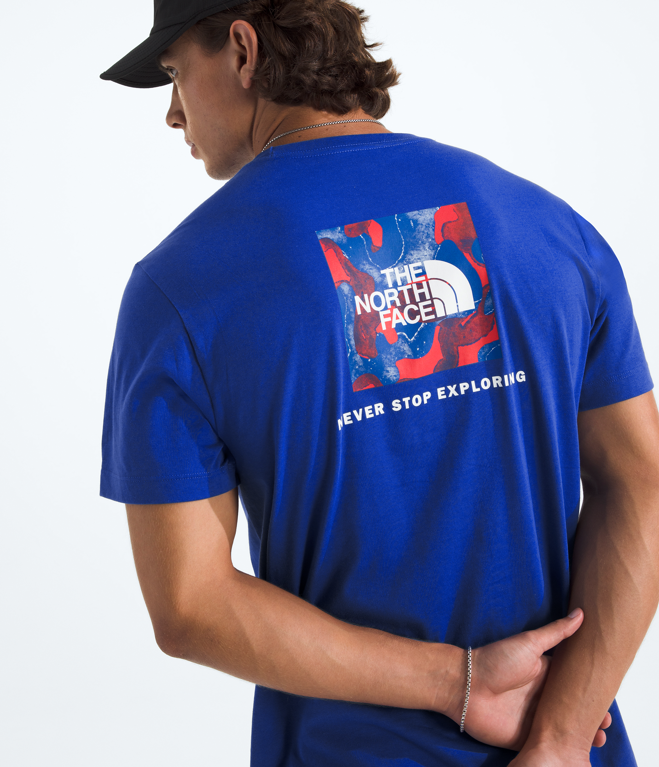 Men’s Red, White, &amp; Blue Regular Short-Sleeve Tee