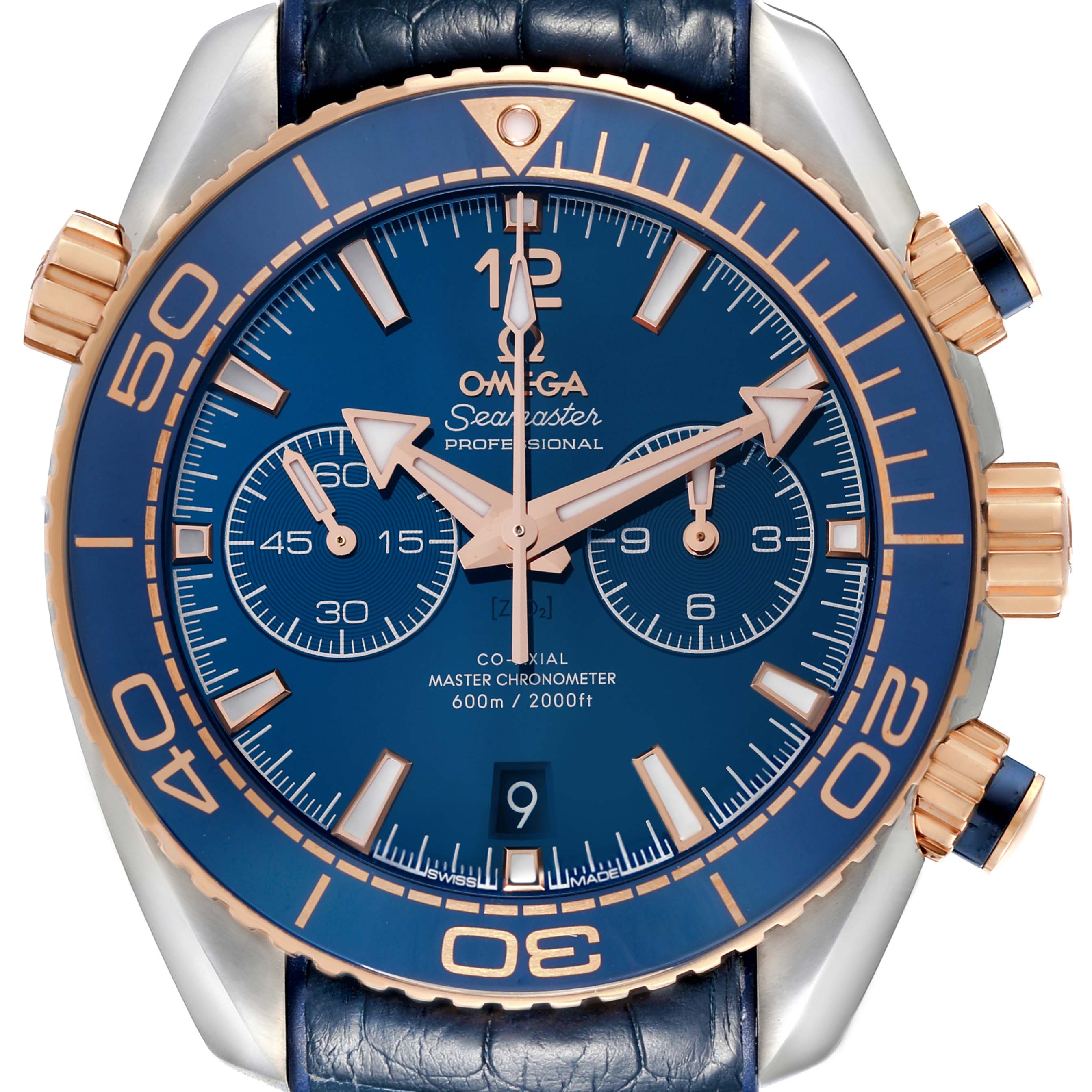 Omega Seamaster Planet Ocean Steel Rose Gold Watch 45.5 MM 215.23.46.51.03.001