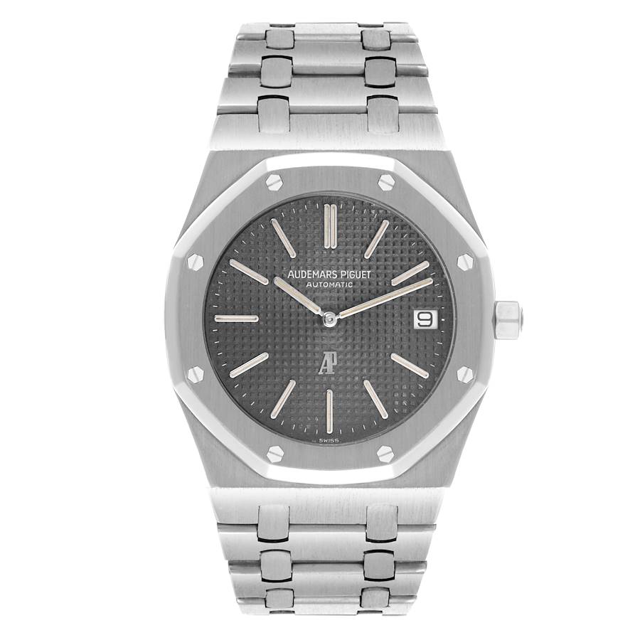 Audemars Piguet Royal Oak Jumbo 39mm Black Dial Steel Mens Watch 5402ST
