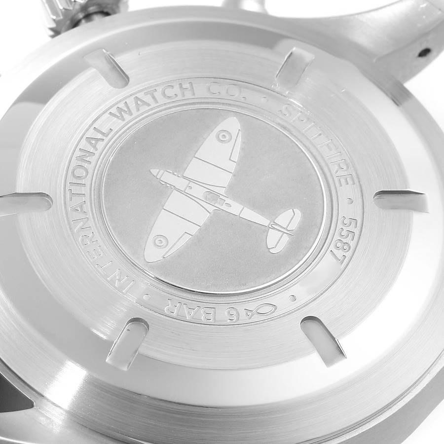 IWC Pilot 41mm Gray Dial Chronograph Steel Mens Watch IW388102