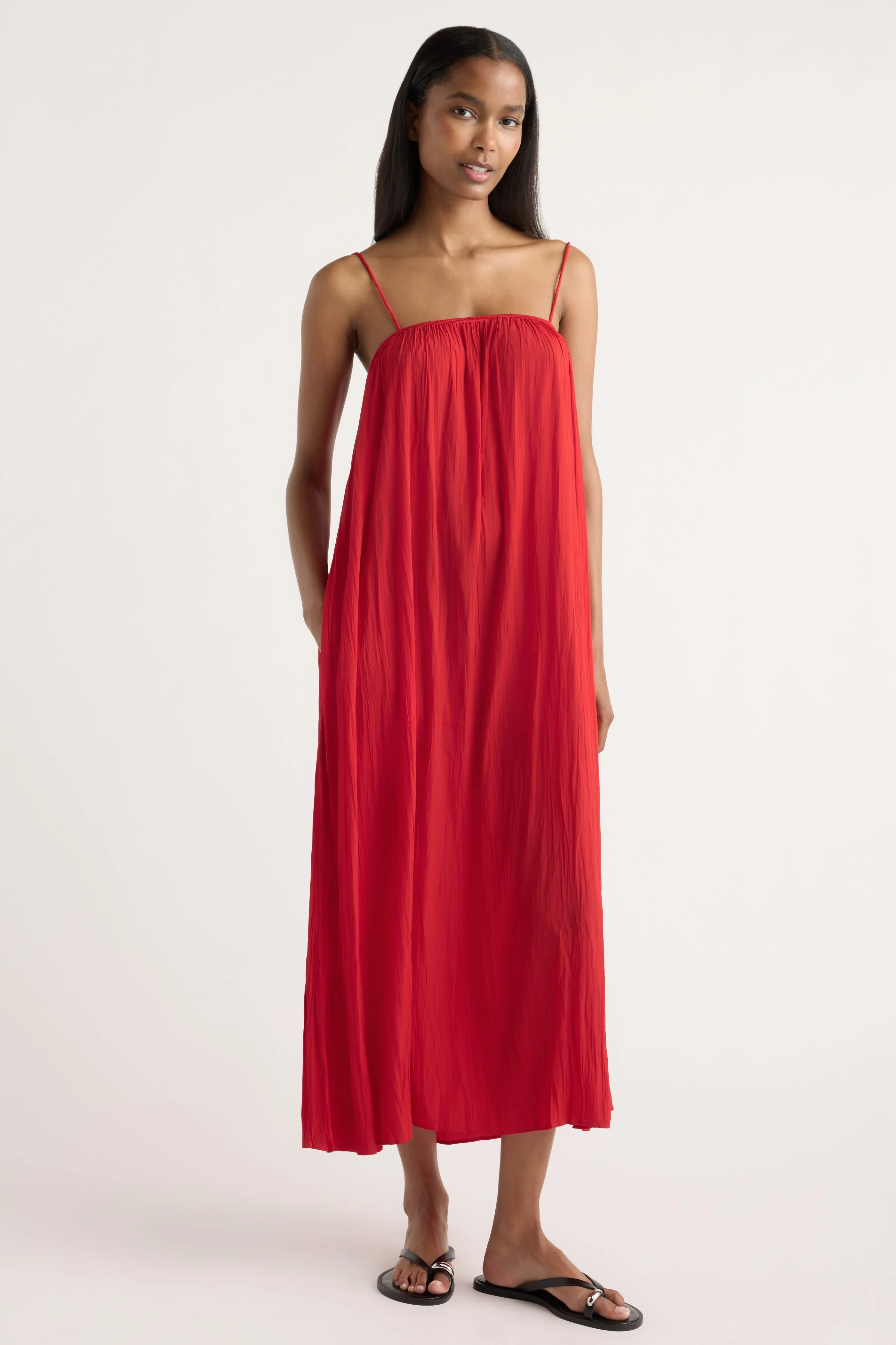 Solange Crinkled Maxi Dress